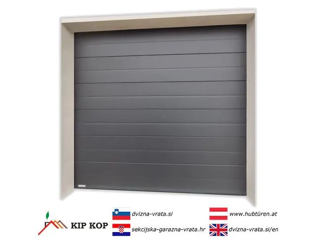 DVIŽNA SEKCIJSKA GARAŽNA VRATA 297 X 207 BARVE ANTRACIT RAL 7016