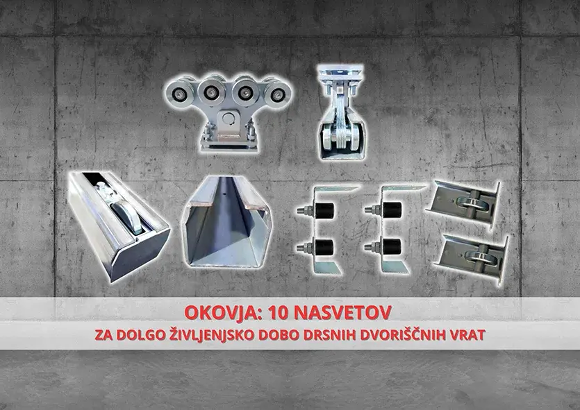 Okovja: 10 nasvetov za dolgo življenjsko dobo drsnih dvoriščnih vrat