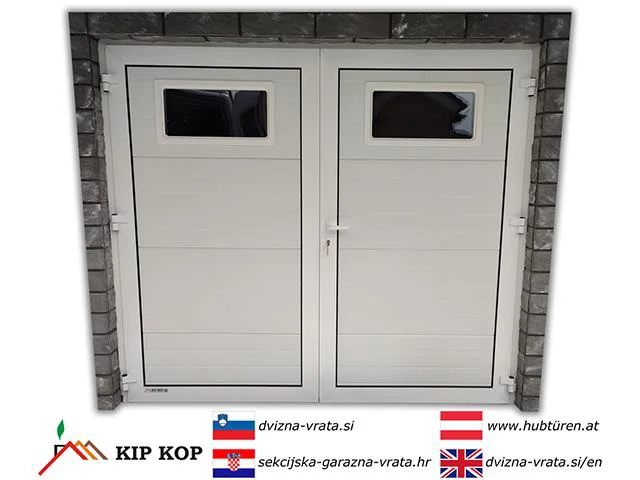 DVOKRILNA GARAŽNA VRATA KKNT52 THERMO PREMIUM 240x220 KIT KOMPLET ZA IZDELAVO