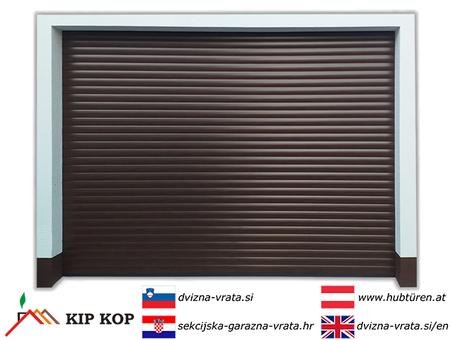 SCHWENKTOR ROLLO FÜR DIE GARAGE 196 X 200, FARBE BRAUN RAL 8017