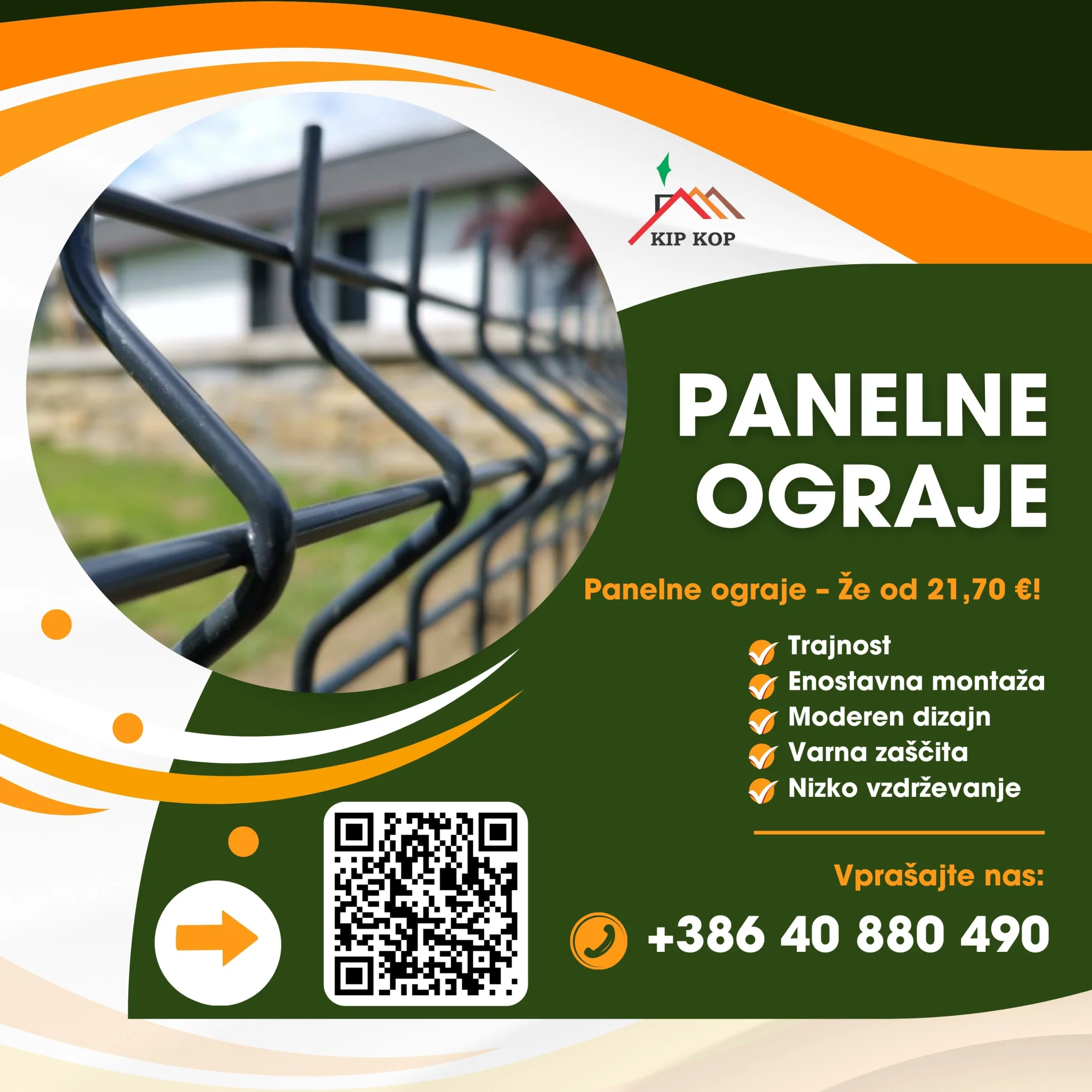 dvoriščne ograje cenik